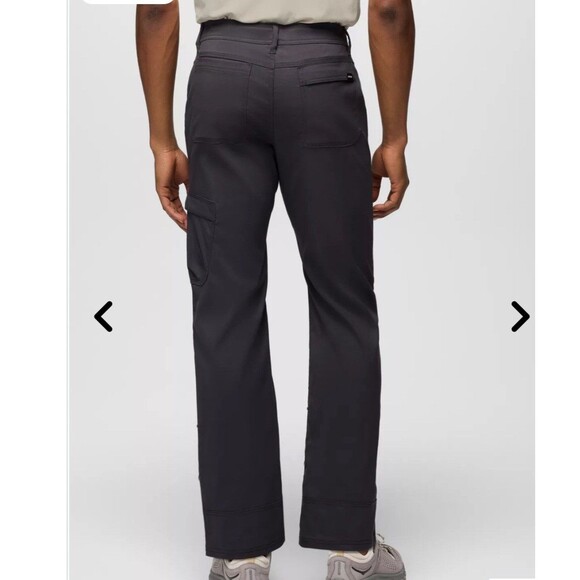 Prana NEW Stretch Zion Pant Mens 32 x 32 Shadow Gray Straight Relaxed Hiking - Picture 5 of 16